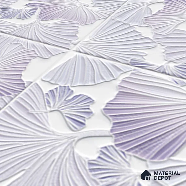Floral Wall Tile TL 07244 D Florina 4003 Granula 1 ft x 1 ft Ceramic Matte Finish - 9 mm  | 2 mm Spacer is Mandatory | Please Expect a Slight Variation of Pattern (Sample)